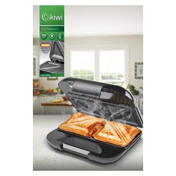 Kiwi Ksm-2405t 750 W Mini Tost Makinesi - Görsel 5