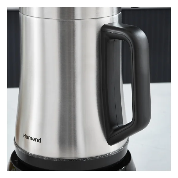 Homend Royaltea Elegant 1775h 1800 W Inox Siyah Konuşan Çay Makinesi - Görsel 7