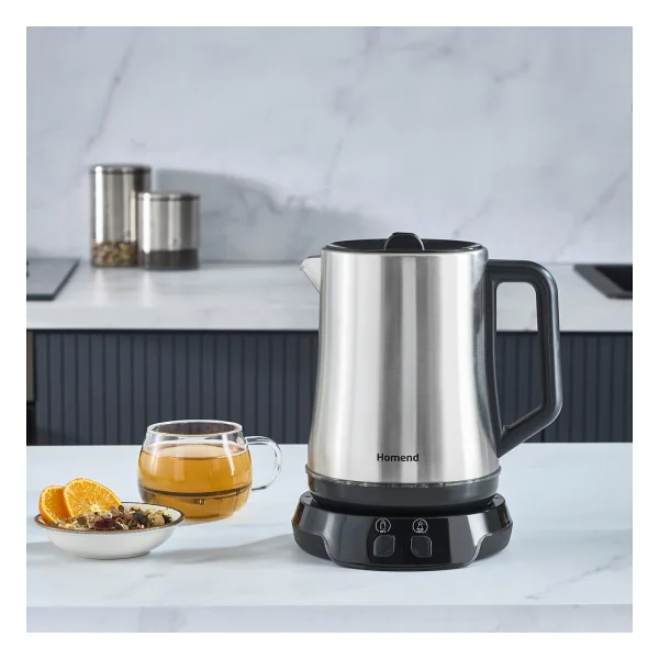Homend Royaltea Elegant 1775h 1800 W Inox Siyah Konuşan Çay Makinesi - Görsel 8