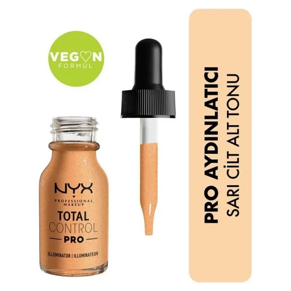 Nyx Professional Make Up Total Control Pro 02 Warm Likit Highlighter - Görsel 7