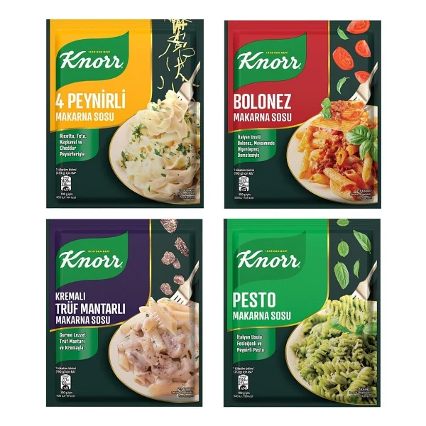 Knorr Makarna Sosu Truf Mantarlı + Pesto + Bolonez + 4 Peynirli - Görsel 2