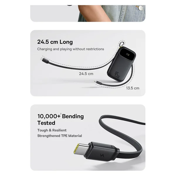 Baseus Enerfill Fc31 10000 mAh Hızlı Şarj Powerbank - Görsel 6