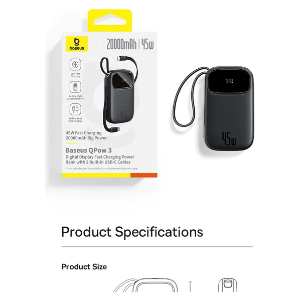 Baseus Enerfill Fc31 10000 mAh Hızlı Şarj Powerbank - Görsel 9