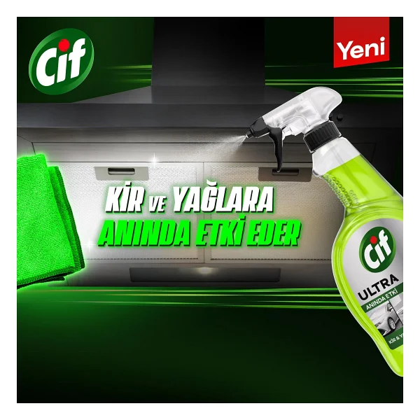 Cif Ultra Anında Etki Kir Ve Yağ Çözücü 750 Ml - Görsel 8