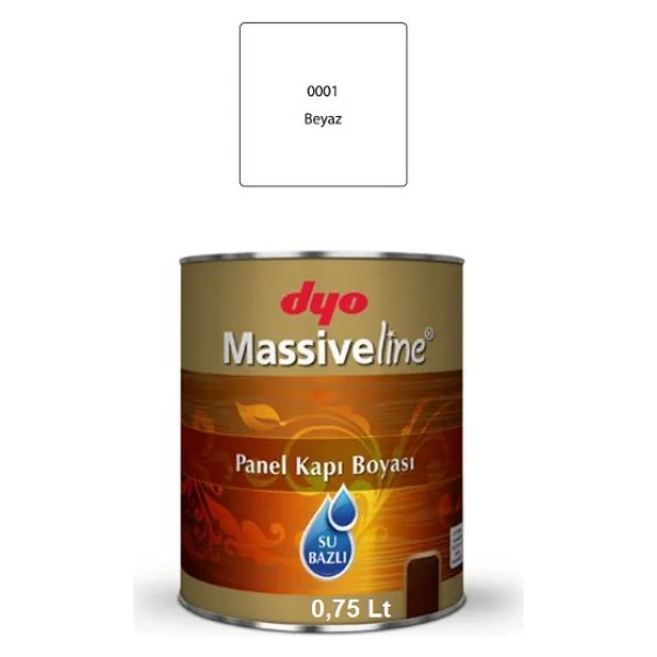 Dyo Massiveline Panel Kapı Boyası - 0.75 Lt - 0001 Beyaz - Görsel 7