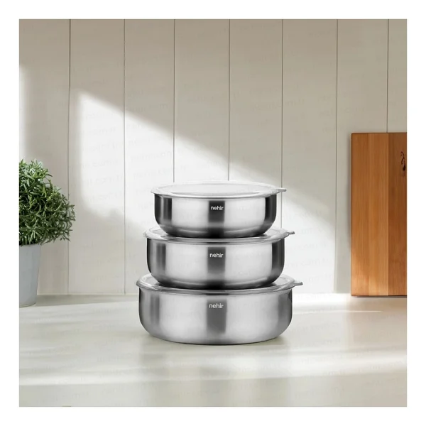 Nehir Silver 6 Parça Çelik Saklama Kabı - Görsel 2
