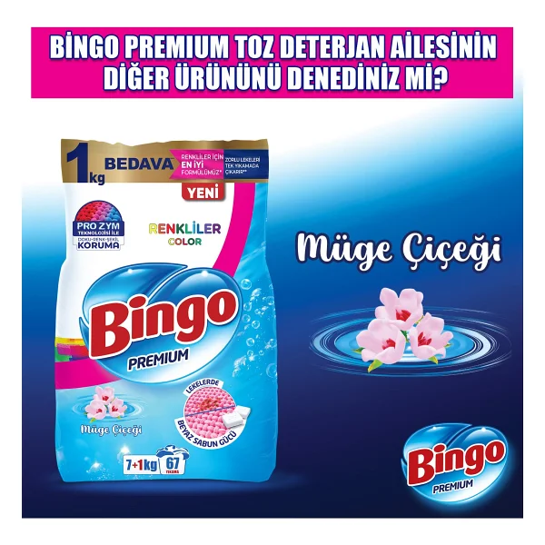 Bingo Matik Premium Beyazlar İçin 8 Kg Toz Deterjan - Görsel 8