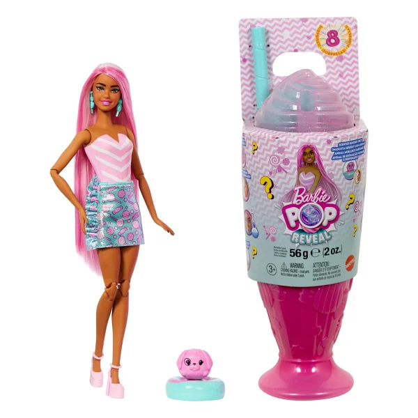 Barbie Pop Reveal Atıştırmalık Serisi Pembe Bebek Jfy00-Jfy62 - Görsel 7