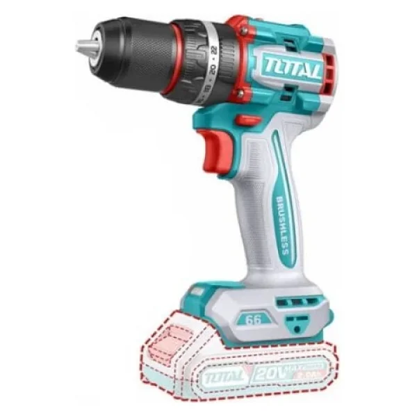 Total Tools Tcklı20273e Çift Akülü Darbeli Matkap + Taşlama Elektrikli El Aletleri Seti - Görsel 3