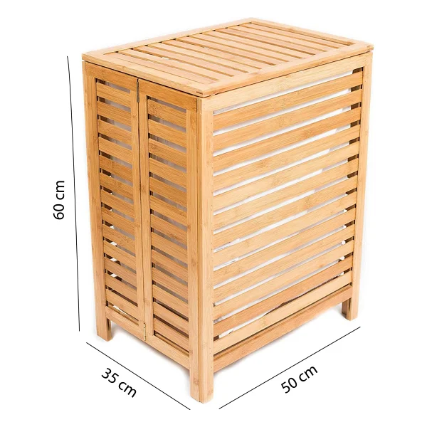 Digithome Bambu Çamaşır Kirli Sepeti Banyo Düzenleyici - Db-0034 - Görsel 8