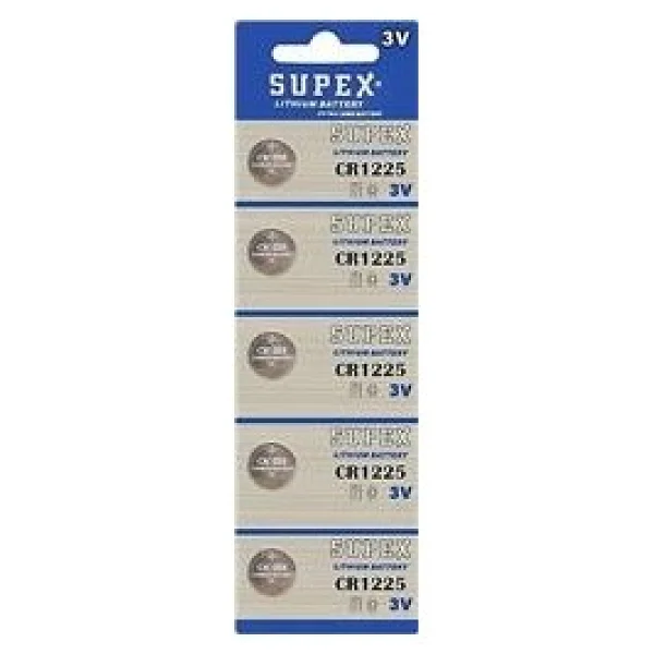 Supex Cr1225 5'li Düğme Pil - Görsel 3
