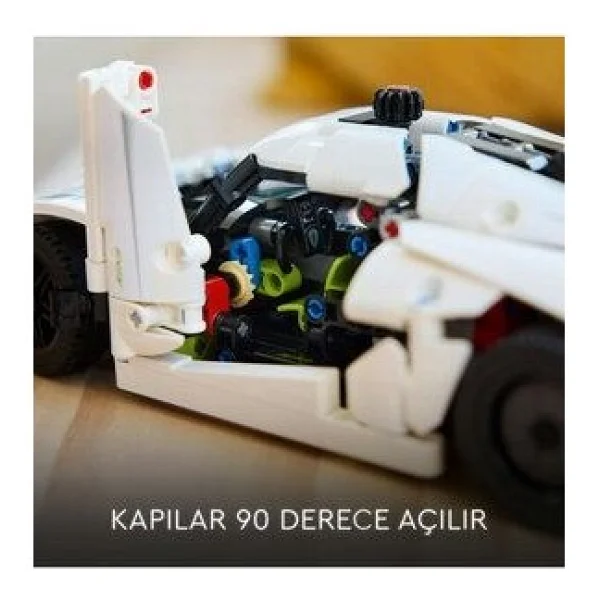 Lego 42184 Technic Koenigsegg Jesko Absolut Beyaz Hiper Araba - Görsel 10