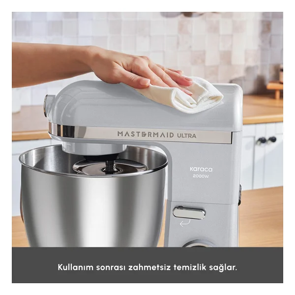 Karaca Mastermaid Chef Ultra D 2000 W Silver 7 Lt Hamur Yoğurma Makinesi - Görsel 9