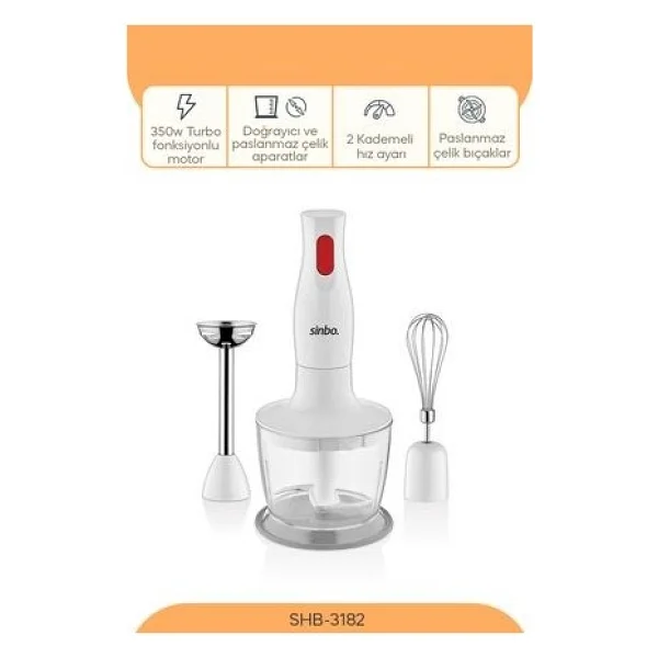 Sinbo Shb-3182 El Blender Seti - Görsel 7