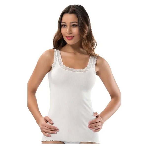 Erdem Bayan Dantelli Atlet 2232 - S - Beyaz - Görsel 8