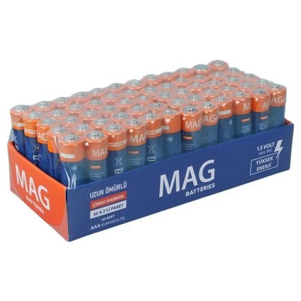 Mag Mg-26172 1.5v 60'lı Çinko Karbon Aaa İnce Kalem Pil - Görsel 9