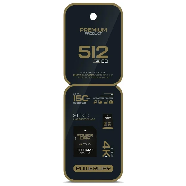 Powerway Premium Class 10 Uhs-I U3 V30 512 GB Micro Sd Kart - Görsel 6