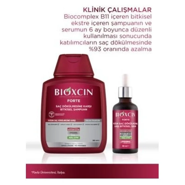 Bioxcin Forte Şampuan - Yoğun Saç Dökülmesine Karşı Canlandırıcı Etki, 3'lü Set, Bitkisel Formül, Paraben İçermez - 1 - Görsel 7