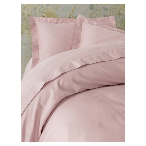 Cotton Box Elegant Stripe Çift Kişilik Nevresim Takımı Pudra - Görsel 2