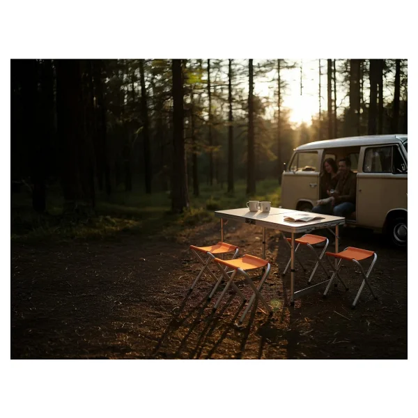 Aygaz Outdoor 120x60 Cm 4 Kişilik Mdf Kamp Masa Sandalye Takımı - Görsel 9