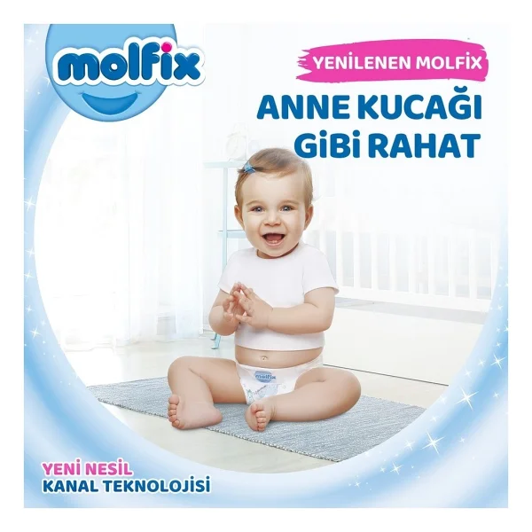 Molfix 6 Numara Extra Large 160'lı Bebek Bezi - Görsel 3
