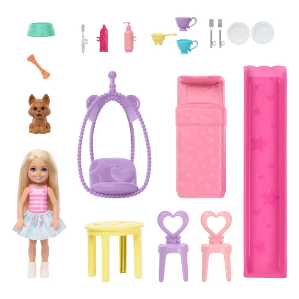 Barbie Chelsea Açılır Bebek Evi Jfw49 - Görsel 4