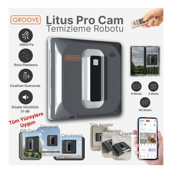 Groove Litus Pro Cam Silme Robotu - Görsel 6