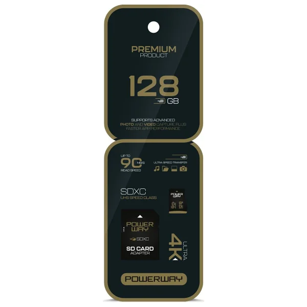Powerway Premium Class 10 Uhs-I U3 V30 128 GB Micro Sd Kart - Görsel 6