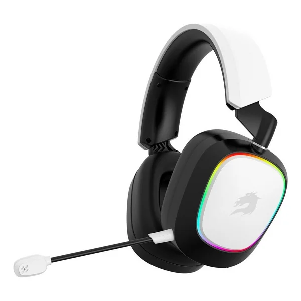 GameBooster Nemesis Pro WBH23W Beyaz RGB Kablolu/Kablosuz Kulak Üstü Oyuncu Kulaklığı