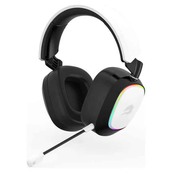 Gamebooster Nemesis Pro Wbh23w Beyaz RGB Kablolu/Kablosuz Kulak Üstü Oyuncu Kulaklığı - Görsel 3