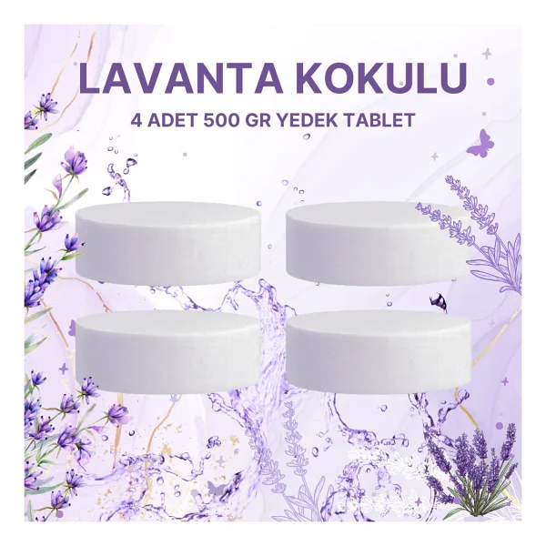 Saban 2 Adet 2x500Gr - LAVANTA - Nem Alıcı Rutubet Giderici Yedek Tablet - Görsel 3