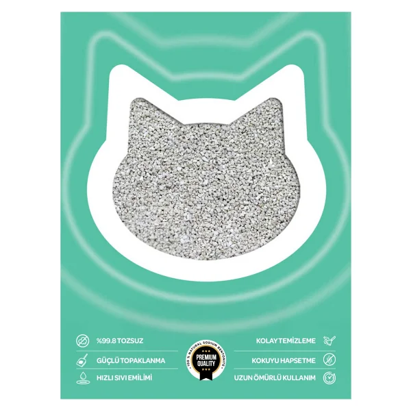 Toi Moi 4lü Avantaj Paketi Kokuya Hassas Topaklanan Tozsuz Kokusuz Bentonit Kedi Kumu 4x5kg - Görsel 2