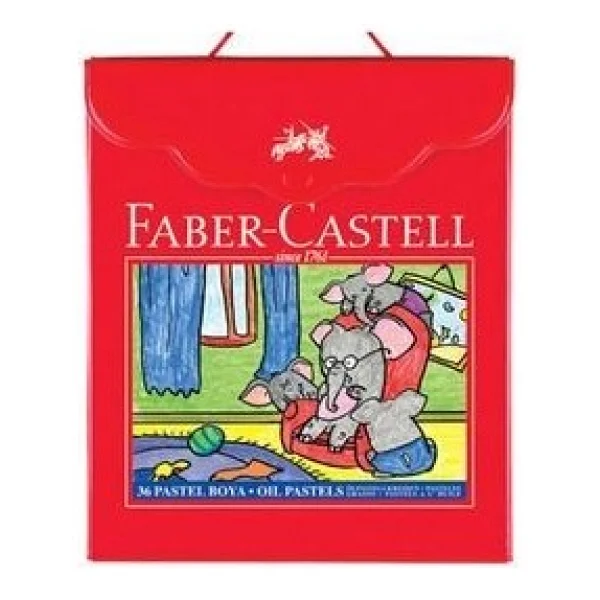 Faber-Castell Plastik Çantalı 36'lı Pastel Boya - Görsel 3