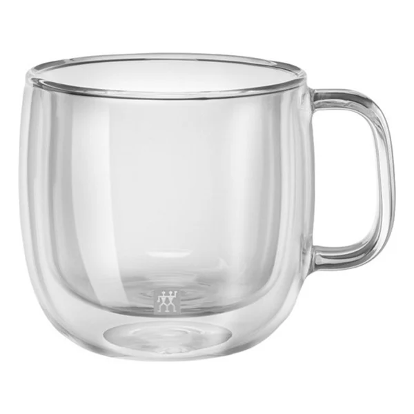 Zwilling 395001130 Çift Camlı 450 Ml 2'li Kulplu Cappucino Bardağı - Görsel 2