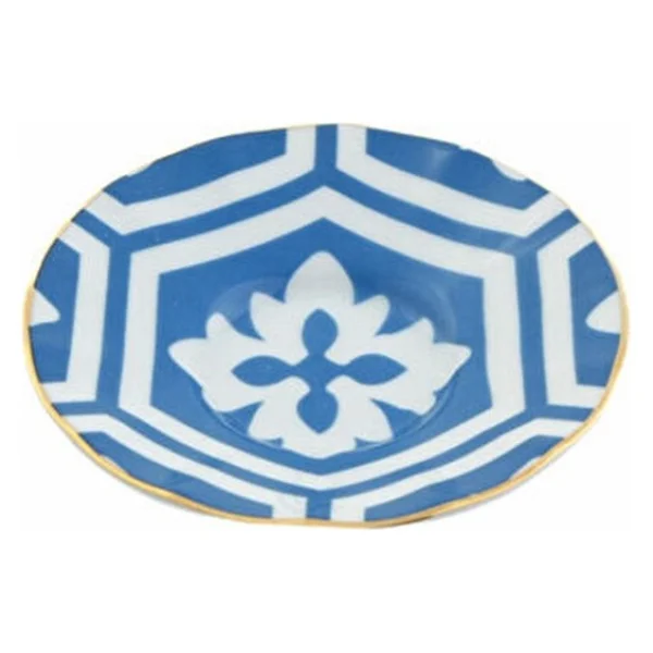 Porland Morocco Desen2 Ergonomik 12 Cm Çay Tabağı Mavi - Görsel 2