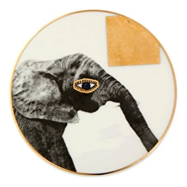 Porland 04alm006626 Wild Life Elephant Bardak Altlığı 10 Cm - Görsel 4