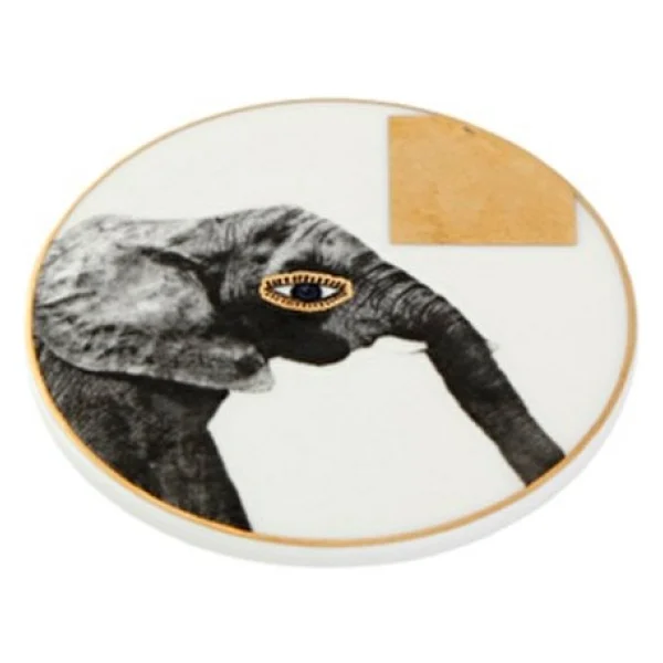 Porland 04alm006626 Wild Life Elephant Bardak Altlığı 10 Cm - Görsel 5