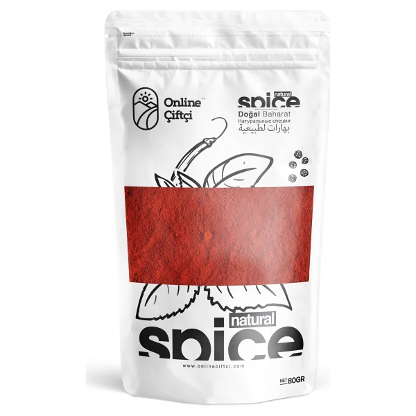 Online Çiftçi Tatlı Kırmızı Toz Biber 80 Gr - Görsel 10