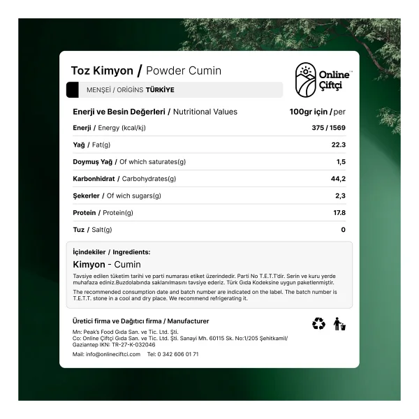 Online Çiftçi Öğütülmüş Kimyon 100 Gr - Görsel 4