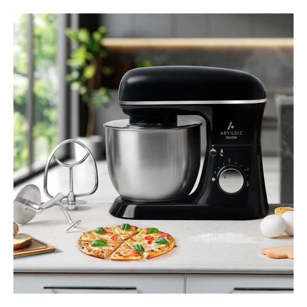 Aryıldız Power Chef 1500 W Siyah 5 Lt Stand Mikser - Görsel 8