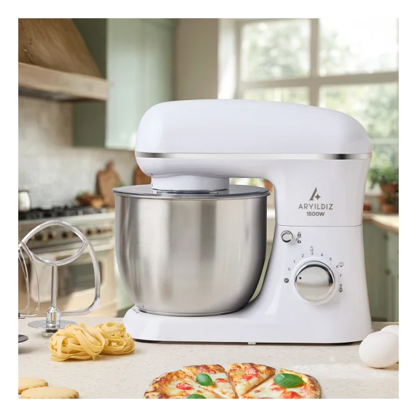 Aryıldız Power Chef 1500 W Krem 5 Lt Stand Mikser - Görsel 2
