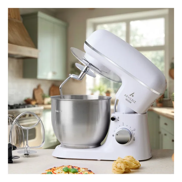 Aryıldız Power Chef 1500 W Krem 5 Lt Stand Mikser - Görsel 4