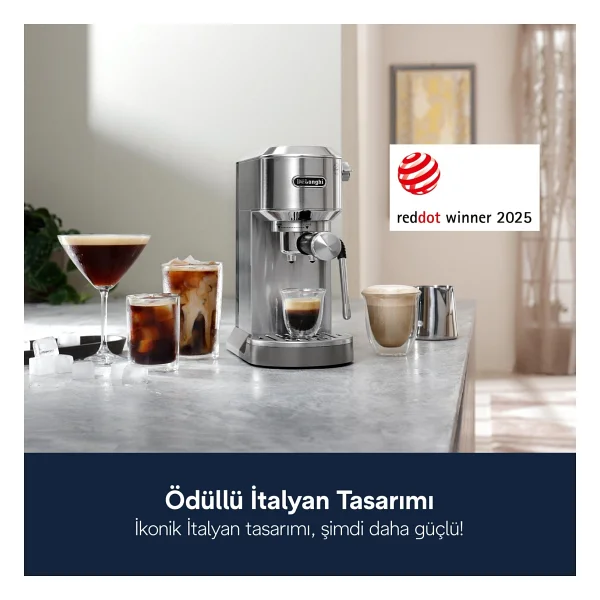 Delonghi Dedica Duo Ec890 Manuel Espresso Makinesi - Görsel 10