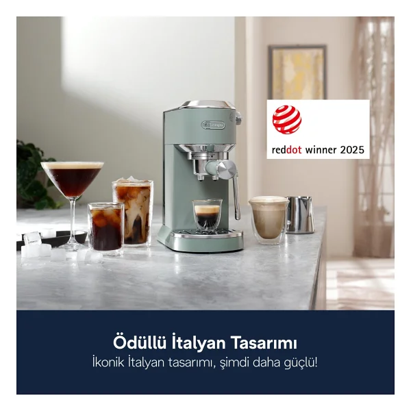 Delonghi Dedica Duo Ec890.Gr Yeşil Manuel Espresso Makinesi - Görsel 5