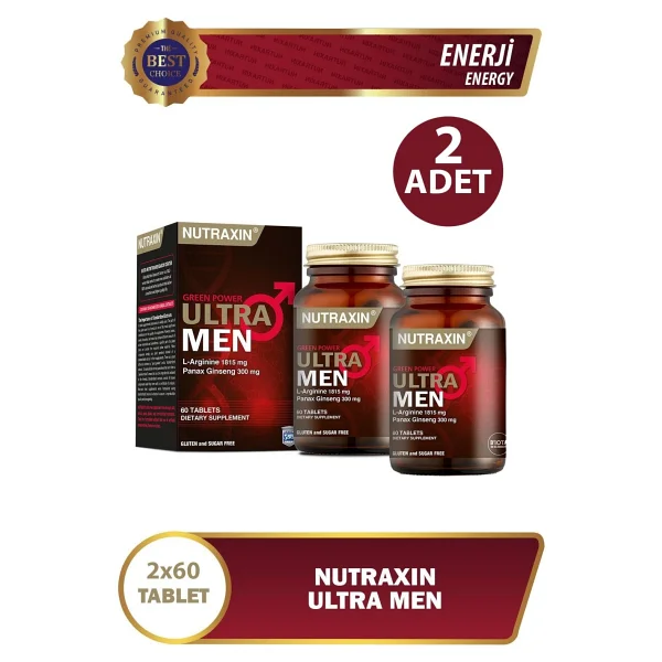 Nutraxin Ultra Men 60 Tablet 2'li - Görsel 2