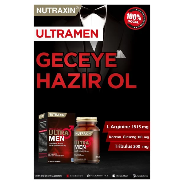Nutraxin Ultra Men 60 Tablet 2'li - Görsel 3