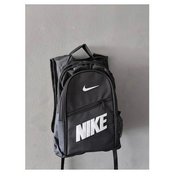 Nike Baskılı Sırt Çantası - Okul Çantası (Siyah-Yeşil-Pembe) - Görsel 7