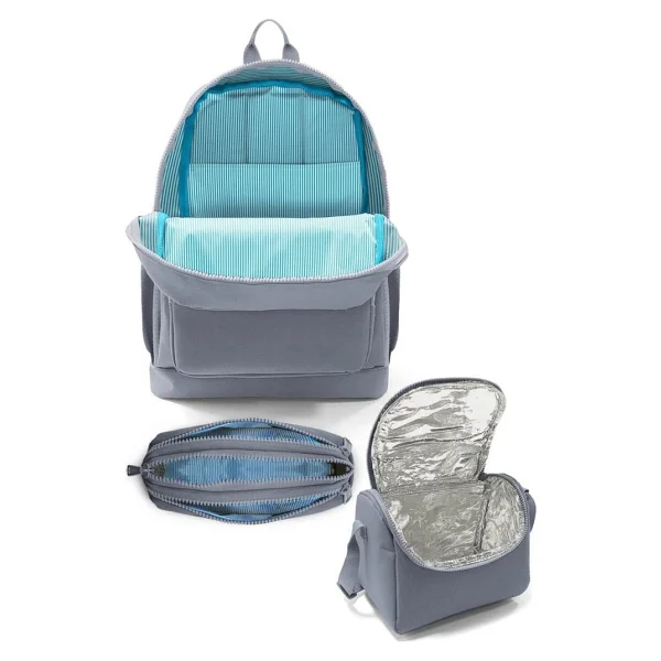 Coral High Set0123775 Blok Desenli 3'lü Okul Çanta Seti - Görsel 2