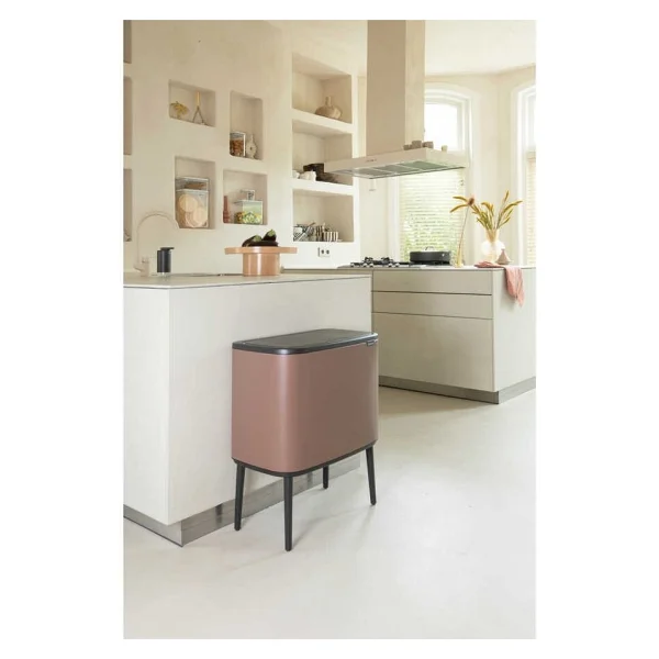 Brabantia Bo Touch Bin Bölmeli Cosby Brown 11+23 lt Dokunmatik Çöp Kutusu - Görsel 4