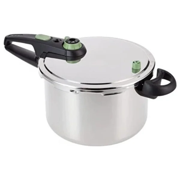 Tefal Düdüklü Tencere 6 L Paslanmaz Çelik Tekli Kullanım İçin Gri Renkli Enerji Tasarruflu - Açık Gri - Görsel 2